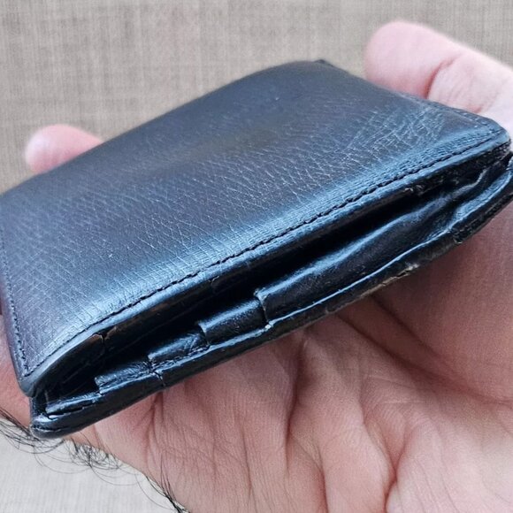 Burberry London Men Wallet Leather Bifold Card holder Billfold Purse Black Label - Picture 10 of 13